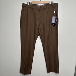 NWT MEN'S MICHAEL KORS DRESS PANTS‎ Bedford Classic Fit Light Brown Stretch $95